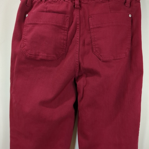 Judy Blue Women's Garment Dyed Red Elastic Waist Jeans Size 9/29 - Picture 3 of 9